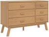 vidaXL Schubladenschrank OLDEN Braun Massivholz Kiefer 358591 Bild 2