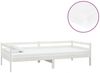 vidaXL Tagesbett mit Matratze 90x200 cm Weiß Kiefer Massivholz [3083555] Bild 2