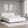 vidaXL Bettgestell mit LED ohne Matratze "Zadar" Schwarz und Weiß 180x200 cm 3214125 Bild 4