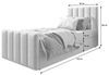 B&B Home 'Adelle V' Boxspringbett mit Bettkasten, Samt, Taupe, 90x200 cm Bild 3