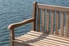 Stabile Gartenbank Picadelly 180 cm in Premium Teak mit Armlehne Bild 4