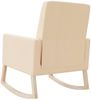 vidaXL Schaukelstuhl Creme Stoff 329424 Bild 5