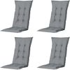 SET Tampa 4 x Klappsessel grün, 4 x Auflage grau Bild 3