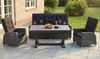 Gartensessel Barcelona Komfort, Rattan, Grau, Schwarz, 73 x 111 x 90 cm Bild 2