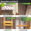 BRAST Strandkorb, Ostsee 3-Sitzer, XXL Volllieger inkl. Schutzhülle, Poly-Rattan, Rot/Beige gestreift, 165 x 160 x 79 cm Bild 5