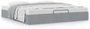 vidaXL Ottoman-Bett ohne Matratze Hellgrau 180x200 cm Stoff 3310896 Bild 4