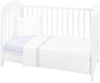 Kikkaboo Babybettwäsche 6-teilig. Decke 135x95 cm Laken 140x70 cm Nestchen blau Bild 5