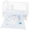 Kikkaboo Babybettwäsche 6-teilig. Decke 135x95 cm Laken 140x70 cm Nestchen blau Bild 3