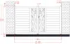 Vente-unique - LABRIT II Eingangstor Metall Grau - B 4,5 cm x H 178,5 cm x L 301 cm Bild 5