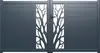 Vente-unique - LABRIT II Eingangstor Metall Grau - B 4,5 cm x H 178,5 cm x L 301 cm Bild 3