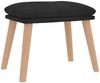 Relaxsessel mit Hocker Schwarz Samt, Drehbar [3097826] Bild 5