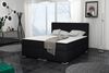 Boxspringbett Schlafzimmerbett LAURIN 140x200cm Stoff Aragon Anthrazit Bild 1