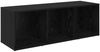 vidaXL TV-Schrankset 4 pcs Schwarz Eichen-Optik 37 x 35 x 107 cm 3393523 Bild 5