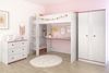 Jugendzimmer-Set >Smoozy 28a Blau< in Kiefer Weiss (Nachbildung) Bild 2