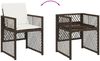 vidaXL 15-tlg. Garten-Essgruppe mit Kissen Braun Poly Rattan 3210873 Bild 5