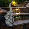 LED Solarleuchte, Elefant, grau, H 32,5 cm Bild 3