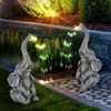 LED Solarleuchte, Elefant, grau, H 32,5 cm Bild 4