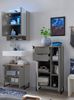 Badezimmer-Set >Denver< (3-tlg.) in grau matt / Evoke Eiche Dekor - 140x195x35 (BxHxT) Bild 2