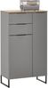 Badezimmer-Set >Denver< (3-tlg.) in grau matt / Evoke Eiche Dekor - 140x195x35 (BxHxT) Bild 3