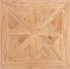 CLP Esstisch Lindon 80x80 cm Shabby Chic eckige Tischplatte aus massivem Ulmenholz,natura/weiß Bild 5