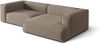 Micadoni Ecksofa Nuria 4-Sitzer Rechts Samt Warmes Grau Bild 3