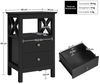 Yaheetech Nachtkonsole Nachttisch (2 St), mit 2 Schubladen, Beistelltisch für Boxspringbett Bild 4