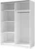 Vente-unique - CALELA Wardrobe and walk-in wardrobe Holz, Platte Weiß - B 62 cm x H 198,5 cm x L 150,6 cm Bild 3