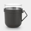 Brabantia Make & Take Becher Rund 0 6 l Grau Transparent Kunststoff 130 mm Bild 1