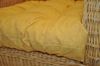 Rattani Sesselauflage Polster Kissen für Rattan Ohrensessel Rattansessel, Color gelb Bild 2