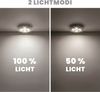 EAXUS LED Unterbauleuchte LED Lampe Batteriebetrieben mit Fernbedienung und Timer, Dimmbar (100%/50% Leuchtkraft), 30 Minuten Timer, LED fest integriert, Neutralweiß, Selbstklebend Bild 2