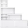 Vente-unique - LOVILA Ordnungshelfer Holz, Platte Weiß - B 35 cm x H 146,6 cm x L 140 cm Bild 2