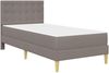 vidaXL Bettgestell mit Matratze mit Kopfteil Taupe 80 x 200 cm Stoff 3415081 Bild 3