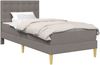 vidaXL Bettgestell mit Matratze mit Kopfteil Taupe 80 x 200 cm Stoff 3415081 Bild 2
