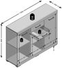 Kommode BRISTOL 3 Schrank in Eiche 120 cm Bild 4