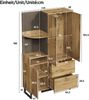 MODFU Garderoben-Set Garderoben-Set, (Eingangsschrank, Flurgarderobe, 1-St, 110x186x38 cm), mit gepolsterten Paneelen Schuhschrank Bild 4