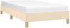 vidaXL Boxspringbett, 100x200 cm, Creme, Stoff, Natur Bild 3
