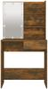 Schminktisch mit LED 74,5 x 40 x 141 cm Dunkelbraun Bild 3