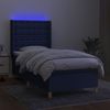 vidaXL Boxspringbett mit Matratze & LED Blau 90x190 cm Stoff 3139163 Bild 3