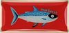 Giftcompany Love Plates Glasteller MAKRELE Dekoteller Rechteckig Rot Bild 4