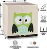 LIFENEY Aufbewahrungsbox Kinder mit Eule Motiv I Spielzeugbox mit Tiermotiv passend für Würfelregale I Ordnungsbox für das Kinderzimmer I Aufbewahrungskorb Kinder Bild 2