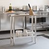 vidaXL Küchen-Arbeitstisch 82,5x30x85 cm Edelstahl 376451 Bild 3