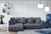 AX LIVING Couch mit Bettfunktion Corleone Ecksofa grau in L Form 268cm Bild 3