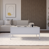 Selsey "Velveto" Couchtisch mit Schublade, weiß, 100x50 cm Bild 2