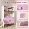 Kinderregal Mit Schrankfächern & Anti-Kipp - Bücherregal Spielzeugregal Aus Massivholz Für 3-8 Jahre, 100cm Hoch Bild 3