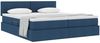 vidaXL Aufbewahrungsbett mit Matratze Blau 180 x 200 cm Kunstleder 3370918 Bild 3
