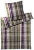 Joop! Mako-Satin Bettwäsche 135x200 Checks ivy Karo grün pflaume 4098-4 Bild 3