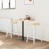 vidaXL Esszimmerstühle 2 pcs Weiß 46 x 37 x 63 cm Massives Gummiholz 42020461 Bild 3