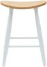 vidaXL Esszimmerstühle 2 pcs Weiß 46 x 37 x 63 cm Massives Gummiholz 42020461 Bild 5
