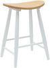 vidaXL Esszimmerstühle 2 pcs Weiß 46 x 37 x 63 cm Massives Gummiholz 42020461 Bild 4