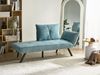 Rechtsseitige Chaiselongue ROCAMADOUR Stoff Hellblau Bild 3